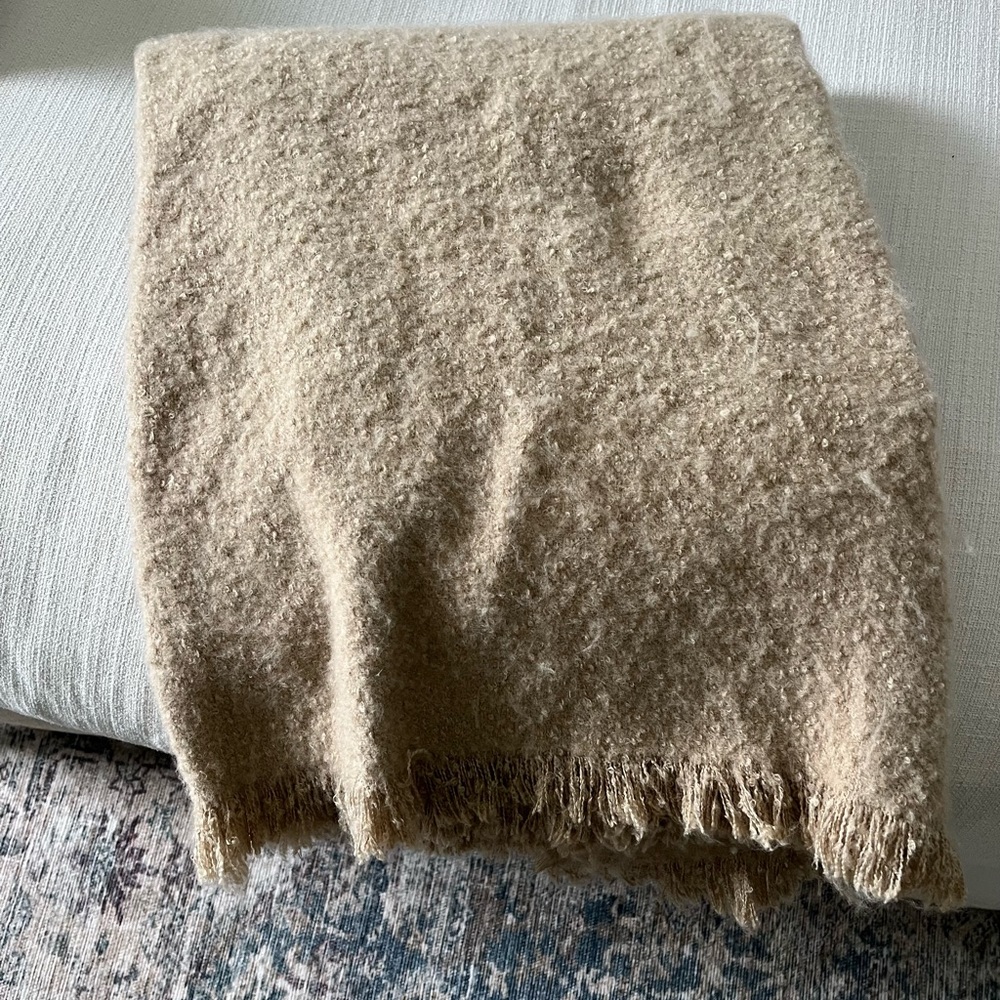 Studio McGee beige throw blanket